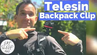 Telesin Backpack Clip Mount review for insta360 ONE R action camera