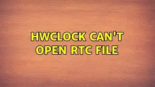 Unix & Linux: hwclock can't open rtc file