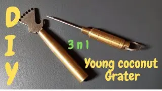 DIY/ Amazing Idea,How to make a young coconut grater 3 in 1,for buko salad/Homemade.