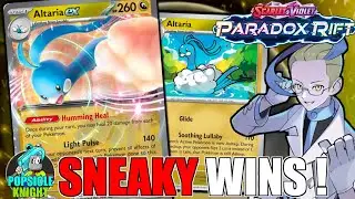 ALTARIA ex : Healing, Sleep Disruption, & Immunity to Attack Effects ! PTCGL (Pokemon PARADOX RIFT)