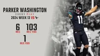 Parker Washington Week 13 Replay: Every Target and Catch vs Houston Texans