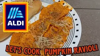 Let's Cook Pumpkin Ravioli Aldi Taste Test/Review