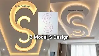 Latest S Shape POP False Ceiling Design | Ceiling Design Marking | Drawing By @ARpopDesign 