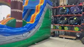 18' Water Slides - Single Lane with Deep Pools