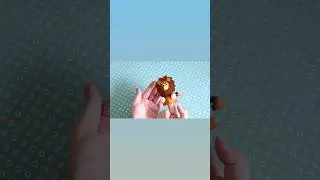 Lion felt Finger Puppet Sewing Tutorial.