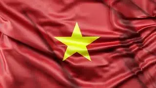 Vietnam Flag 25 sec Loop - FREE Full HD Stock Footage - Realistic Vietnam Flag Wave Animation.