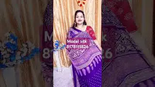 Modal silk with ajrak print #saree #mavaishnogarments #designersarees #traditional #delhi #jaipur
