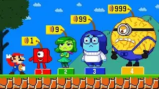 Can Mario Buy All Characters Mega Minions, Inside Out and Numberblock 1 ?