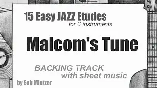 14 Malcom's Tune -  jazz etude backing track