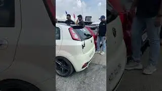 Fiat Punto pops and bangs in Bangalore! #cars #bangalore #carslover #brio #fiat #punto