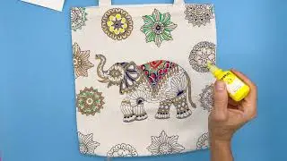 🐘🌈🎨 Treasured Elephant Tote Kids Art Project by We Craft Box