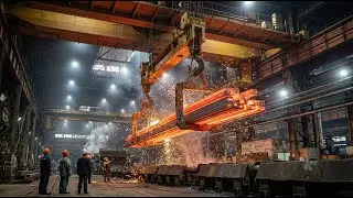 From Raw Iron to Steel Beams | Inside a Massive Steel Factory