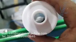 Plastic bottle neck cutting trimming machine