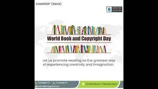 world book and copyright day |Exam360 Online book store #shorts #viralvideo #copyright #worldbookday