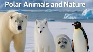 Relaxing Arctic Animals 🐧 Peaceful Music & Snow Scenes #Arctic