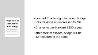 Charles River Bridge v. Warren Bridge Case Brief Summary | Law Case Explained