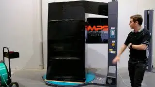 Black machine pallet wrap | Synthesi  XF-3110 Pallet wrapper