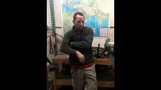 Duane Dwyer discussing steel with Meglio Knives