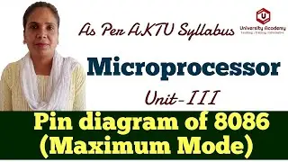 Micro24: Pin diagram of 8086 (Maximum Mode) Microprocessor | Maximum Mode Configuration of 8086