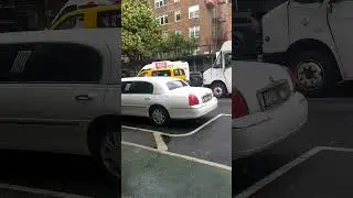 #shorts Lincoln Town Car Stretch Limousine parked in New York City