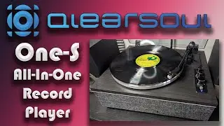 Qlearsoul One-S Record Player with Blue Tooth Out and Built-in Speakers
