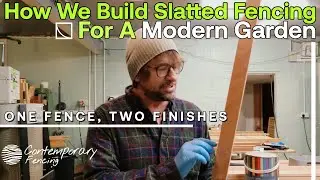 One Fence, Two Finishes | How We Built Slatted Panels for a Modern Garden