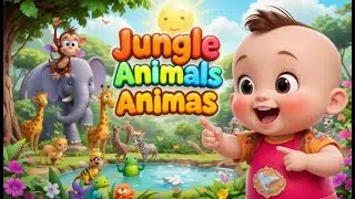 Jungle Animals Counting Song 🐒🦁🐘 | Learn Numbers 1 to 10 | Kids Songs & Nursery Rhymes