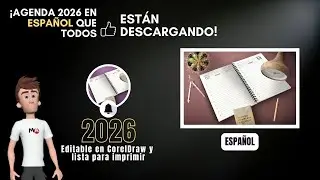 &iexcl;Agenda 2026 en espa&ntilde;ol que TODOS est&aacute;n descargando!  Editable en CorelDraw y lista para imprimir