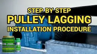 LEARN HOWTO PROPERLY INSTALL OLIVER VTR-90 PULLEY LAGGING RUBBER SHEET