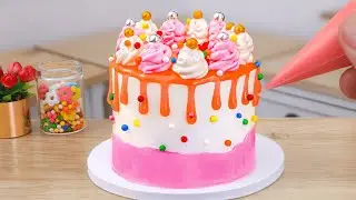 Best Making Pink Chocolate Cake 💟 Oddly Satisfying Mini Cake DIY 🌟 Cooking with Miniature Cakes