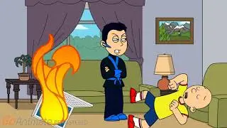 I destroy Bald Caillou's laptop