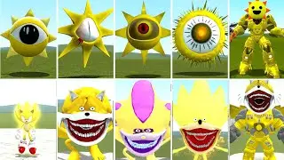 ALL SUPER SONIC CURSED VS SPUNKI SUN EVOLUTION BATTLE IN GARRY'S MOD