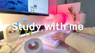 🔥26.01.30 금| STUDY WITH ME|realtime, fireplace, firecrackling, no music