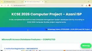 Azani internet service provider kcse computer project 2026