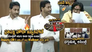 See How YS Jagan Seriously Walkout From Assembly Infront Of Pawan Kalyan And All Members | SahithiTv