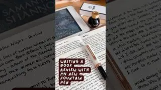 Writing a book review with my new TWSBI Eco fountain pen