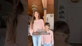 mom influencer pregnancy announcement