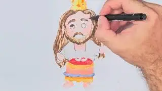 Como desenhar o Menino Jesus | How to draw Baby Jesus