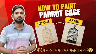 How to Paint a Bird Cage Safely for Parrots | Step-by-Step Guide 🦜🎨 | #budgies #parrot #paint #cage 