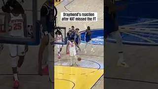 Draymond trolling KAT 👀 (via @957thegame)