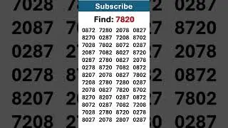 Hidden number optical illusion &ndash; can you see it?#testyoureyes