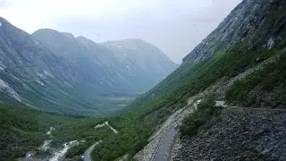 An awesome serpentine road in Norway - Trollstigen