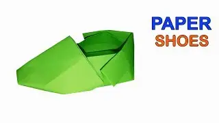 How To Make Origami Paper Shoes Easily - DIY Paper Shoes Gift For kids