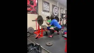 145 pounds squat PR!