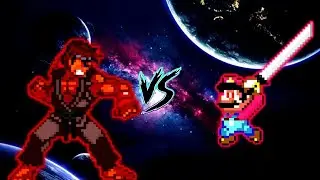 Ryu V3 (all form) VS Devil Mario V2 in Mugen