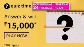Amazon Quiz Answers Today | Win 15000 Amazon Pay Balance | 10 July 2021