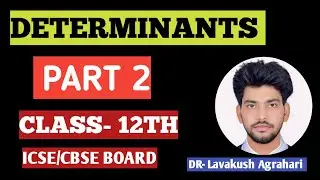 Determinant 2*2 aur 3*3 ki Matrix Se Kaise Determinant Nikala Jata Hai ,