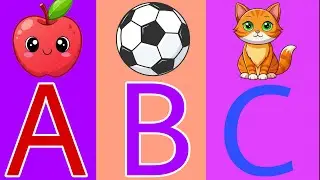 ABCD learning video, a for apple b for ball, kids education
