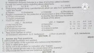 12th biology first revision exam original question paper 2026