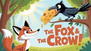 The Fox and the Crow &ndash; A Clever Trick for Cheese | Moral Story for children